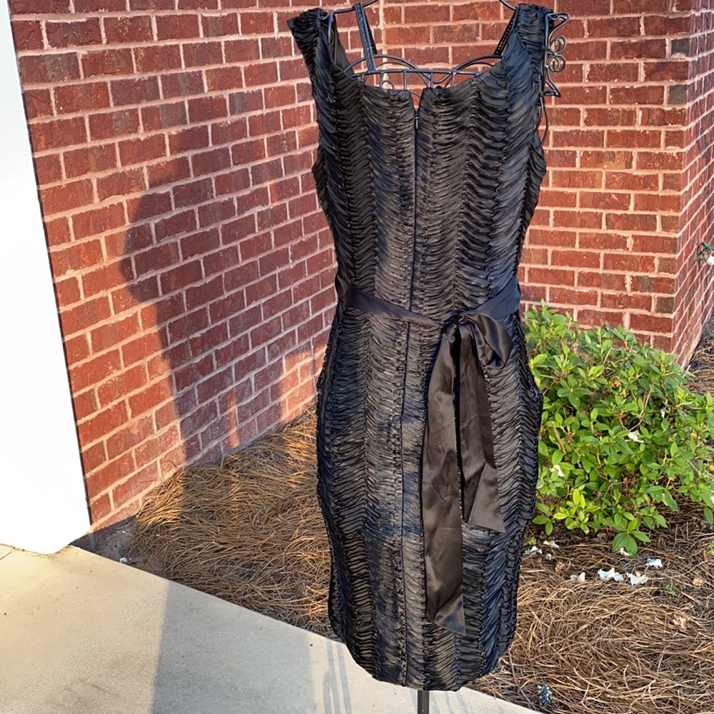 Badgley Mischka black Cocktail Dress size 0 - Picture 4 of 5